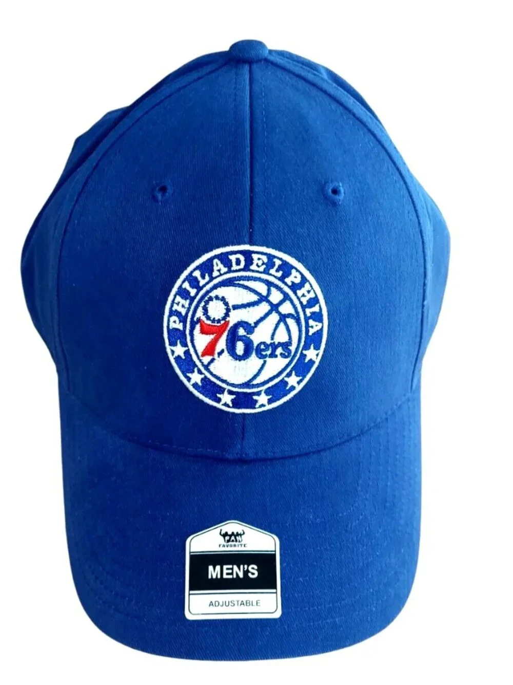 Philadelphia 76ers Hat Strapback Fan Favorite Royal Blue Mass Basic OSFA New